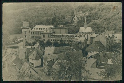 Foto AK - Sayn bei Bendorf in Rheinland Pfalz Luftbild Schloss und Ort - um 1930