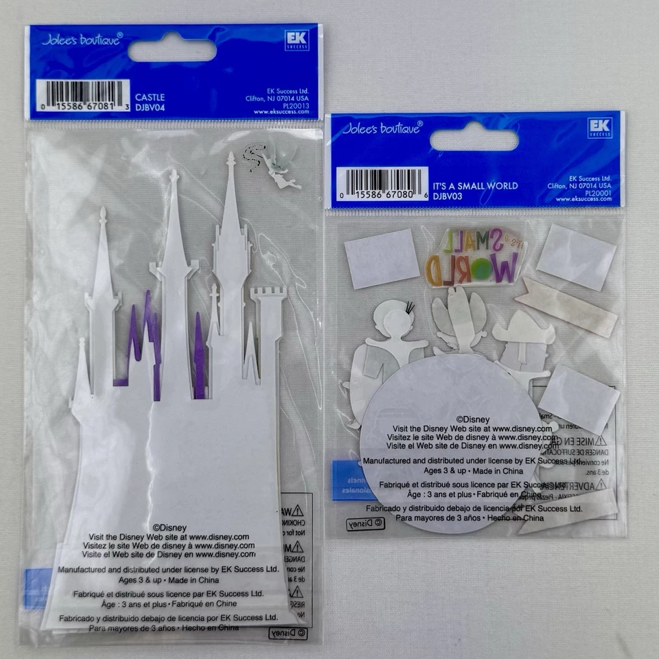 EK Success Jolee’s Boutique Disney Dimensional Stickers Castle Small World - Image 3 of 3