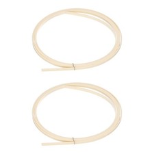 Plastic Binding Purfling Strips 1650x7x1.5mm for Guitar Light Yellow 2 Pack