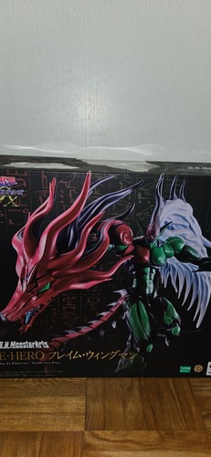 S.H.MonsterArts E-HERO FLAME WINGMAN Figur Japanische Version - Bild 8 von 8