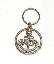 RARE Veuve Clicquot Ponsardin Champagne Keychain Thick Metal VCP Fob Key Ring