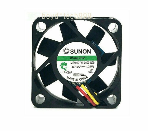 1Pcs For SUNON ME40101V1-0000-G99 DC12V 1.08W 4CM Three Line Silent Cooling Fan - Afbeelding 2 van 5