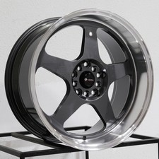 18x9 Vors Sp1 5x1005x114.3 35 Hyper Black Wheels Rims Set4 73.1