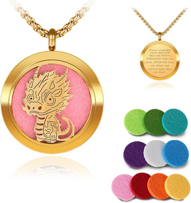 Aromatherapy Diffuser Necklace-Dinosaur Essential Oil Necklace,Aromatherapy Diff