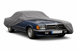Ganzgarage Indoor Stretch Cover Carcover für Mercedes-Benz SL R107 W107 Grau