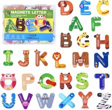 Magnetic Alphabet Letters for Toddlers  Kids - 26 Colorful Small,