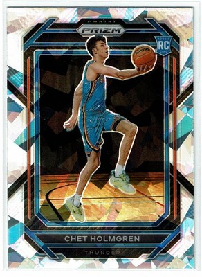 2022-23 Panini Prizm Chet Holmgren RC #266 Silver Cracked Ice 