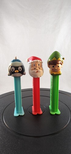 VINTAGE CHRISTMAS PEZ CANDY DISPENSER LOT OF 3 - Picture 1 of 24