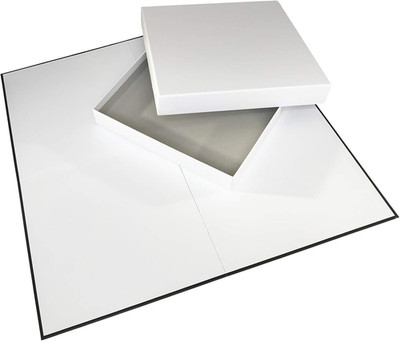 Blank Game Board & Box (20'' X 20'' Board) Create Your Own Board Game, DIY Board G