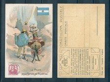 Postal Achille Brioschi Lisoform La Posta En La República Argentina MF14047