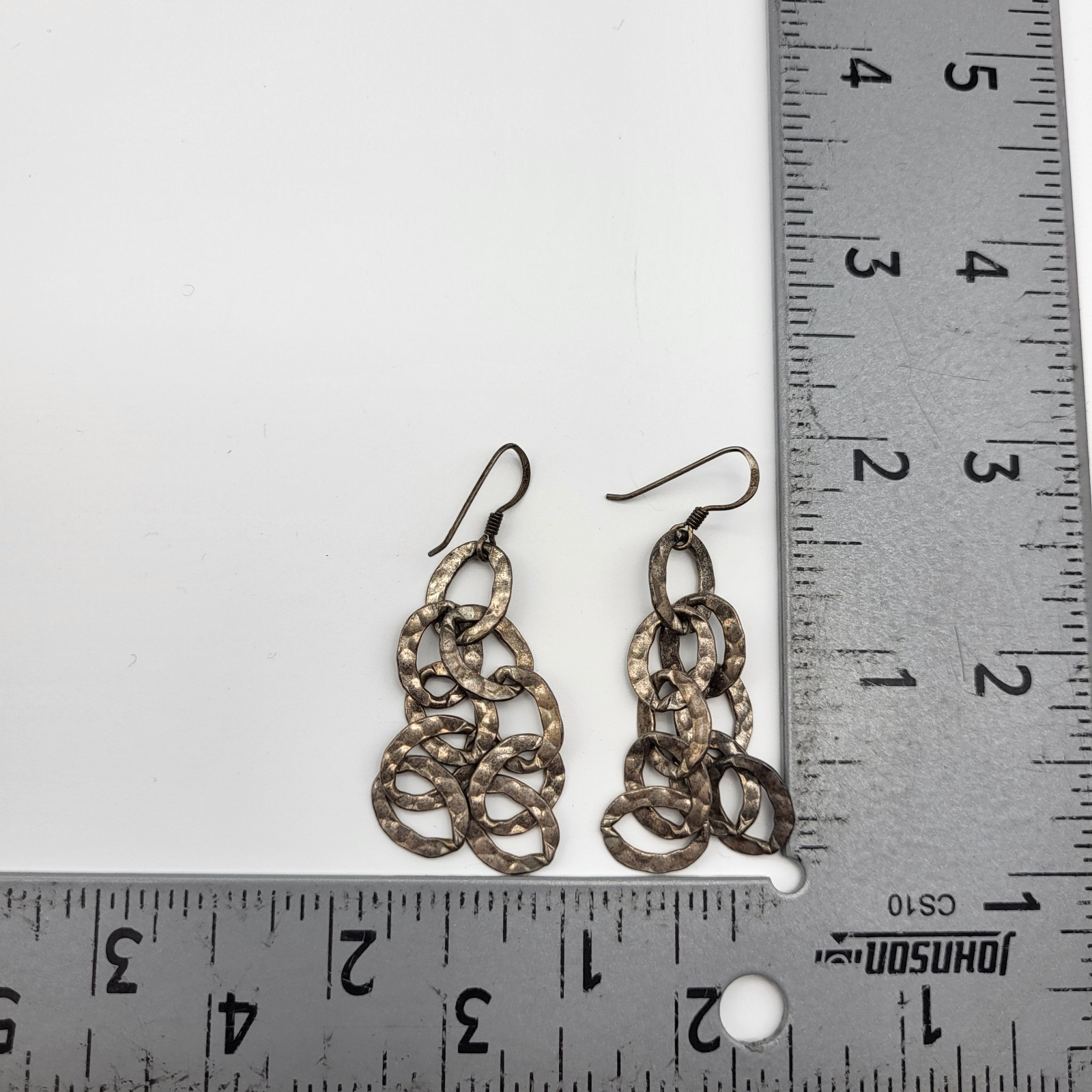 Stunning Sterling Silver Interlocking hoops Sexy … - image 8