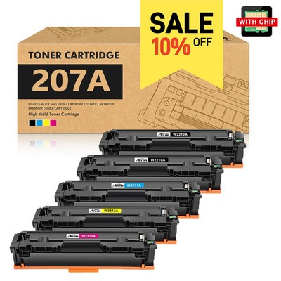 XXL Set Toner Für HP 207A Color LaserJet Pro MFP M283fdw/fdn M255dw/nw Mit CHIP