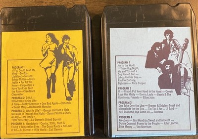 VTG 8 Tracks: ROCK ALL STAR HITS VOL 1 & 2 - Truck Stop Bootlegs - RARE 1971
