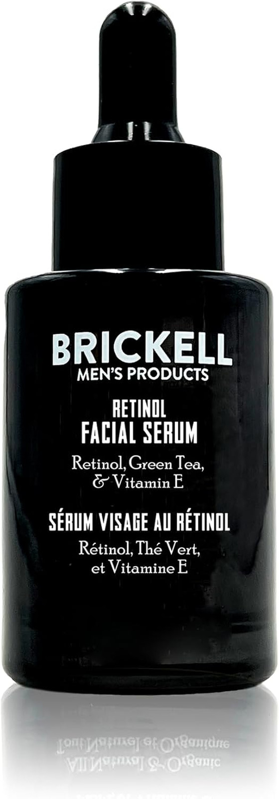 Siero Retinolo Brickell Uomo | Cura del Viso Naturale contro le Rughe