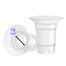 Flange Inserts 19 Mm for Medela, Spectra 24 Mm Shields/Flanges, Momcozy/Willow W