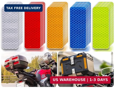 50Pcs Reflective Tape Waterproof Reflective Stickers Night Visibility Dot USA