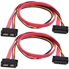 2 PCS Slimline SATA 13Pin 7 6 Male To Female Extension Cable Laptop 50cm