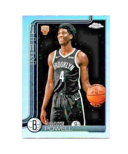 2025-26 Topps Chrome - DRAKE POWELL RC / Rookie Refractor #272 - Brooklyn Nets