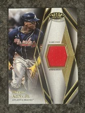 2022 Topps Tier One RONALD ACUNA JR  Relic #144/249 Atlanta Braves Game Used