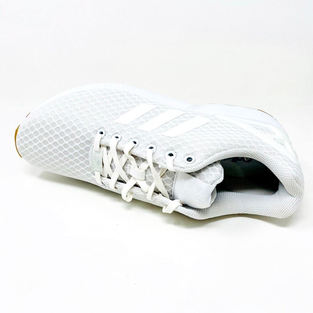Adidas Originals ZX Flux Torsion White Gum Mens Running Adidas Originals ZX Flux Torsion White Gum Mens Running