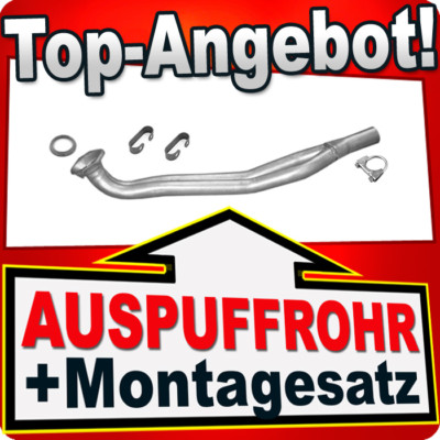 Hosenrohr für VW GOLF II JETTA II 1.8 Auch GTI Auspuff Rohr