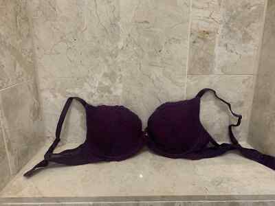 Gossard Lingerie Superboost Purple Lace Plunge Bra 34DD