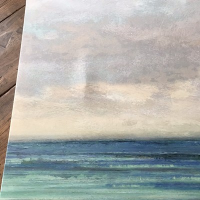2018 IKEA Set of 3 22x22” Canvas OCEAN SKY Paul Duncan disc/htf 