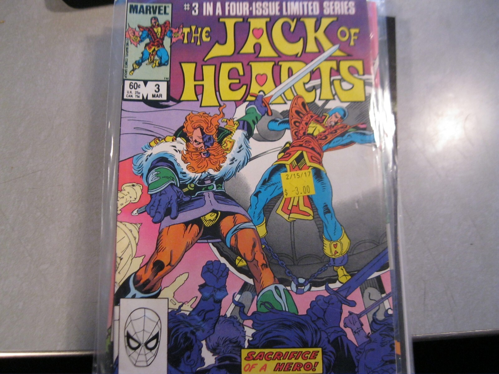 The Jack of Hearts (1984) 3 written by BILL MANTLO & art by