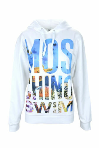 Sweat à Capuche Moschino Pour H&M Taille S Gris - Occasion Très Bon état (comme Neuf)