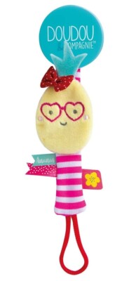 DOUDOU ET COMPAGNIE - Schnullerkette Vanille/Erdbeere - Ananas -  - DC3424ANANAS
