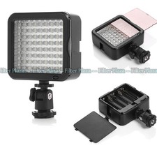 72 LED Video Light for DSLR Camera w/Dimmer- 5600K/3200K Dual Filter, Shoe Mount