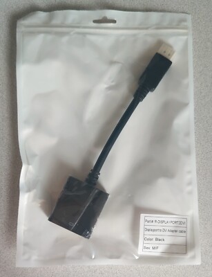 10x Brand New Premium Quality Display Port DP to DVI-I Dual Link Adapters/Cables