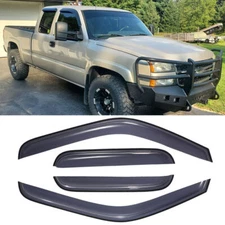 Fits 1999-2006 Chevy/GMC Extended 4Pcs Window Visor Vent Sun Rain Guards Shade