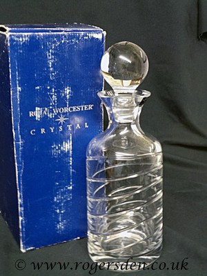 Royal Worcester Karaffe im Spiralmuster