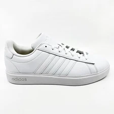 Adidas Grand Court 2.0 Cloud White Ecru Tint Mens Athletic Sneakers