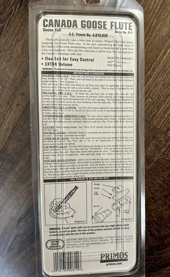 Primos Hunting Canada Goose Flute Model 811 - Image 4 of 4