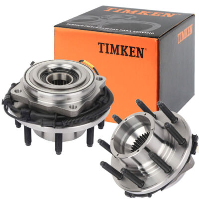 4WD TIMKEN Front Wheel Hub Bearings for 2011-2016 Ford F-250 F-350 SD SRW 8-Lugs