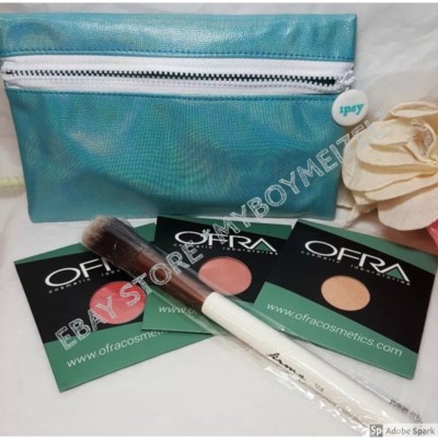 OFRA Lot of 3 Blush in Peach, Chameleon, Melon + Firma 102 Blush Brush Ipsy Bag