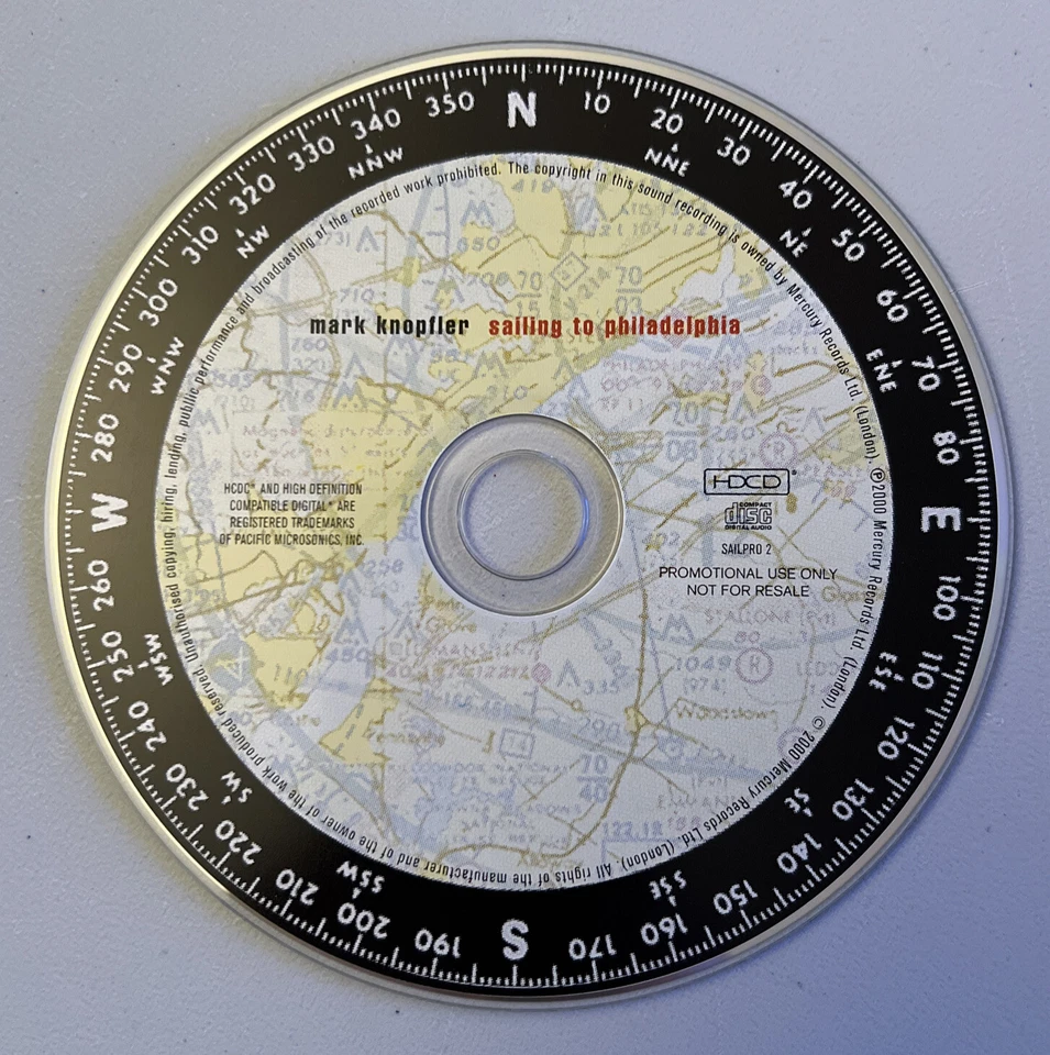 MARK KNOPFLER Sailing To Philadelphia RARE HDCD PROMO CD ALBUM 2000 EX/NM - Imagem 3 de 4