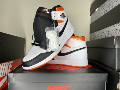 AIR JORDAN 1 RETRO HIGH OG ELECTRIC ORANGE 575441-180 Size 7Y- 8.5