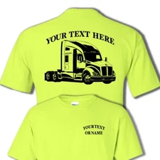 KENWORTH T680 SEMI TRUCK - BIG RIG -PERSONALIZED CUSTOM T-SHIRT #BR014