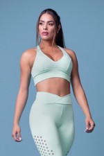 Brazilian Sports Bra Swimmer Top Removable Padding Solid Racerback S M L 79455