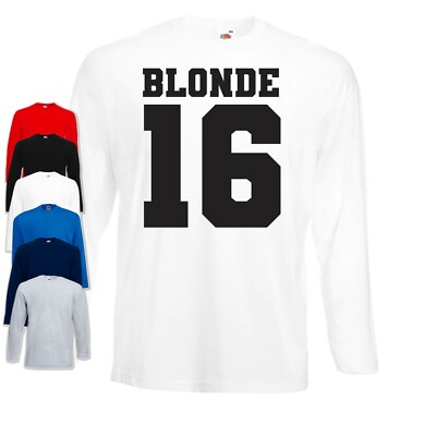 Blond 16 Frank Ocean Langarm T-Shirt - Rap Hiphop Rapper Tshirt Tee Top