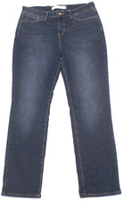 Levis Signature Mid Rise Straight Blue Jeans Stretch Denim womens 14 S 33X29 