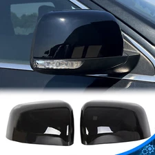 Gloss Black Rearview Mirror Cover Cap Left & Right For Grand Cherokee 2011-2021