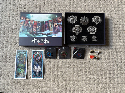 ブシロードその他 Dota2 collectible pin series1 DOTA 2 Attendee Pin Exclusive 2018 & 2023 TI- FULL RANK PIN SET