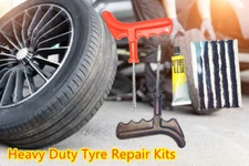 Car Van Bike Tyre Puncture Repair Kit Emergency Flat Tire Tubeless Tools Plug UK