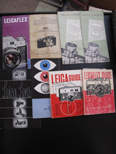 Lot 24 Leica Leitz Camera Booklets Guides Photography Equipment Models Wetzlar