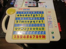 VTECH TALKING Little Smart ALPHABET DESK,Learning Toy,6-ACTIVITES, 's,A-Z,MUSIC 