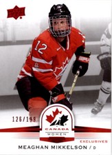 2014-15 Upper Deck Team Canada Juniors Red #79 Meaghan Mikkelson #d/199 - NM-MT